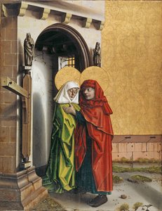 Joachim et Anne à la Porte Dorée, c.1437-40 - Konrad Witz